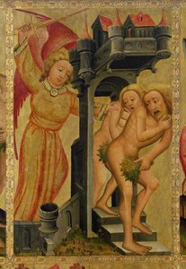 The Expulsion from the Garden of Paradise (detail) by Master Bertram of Minden